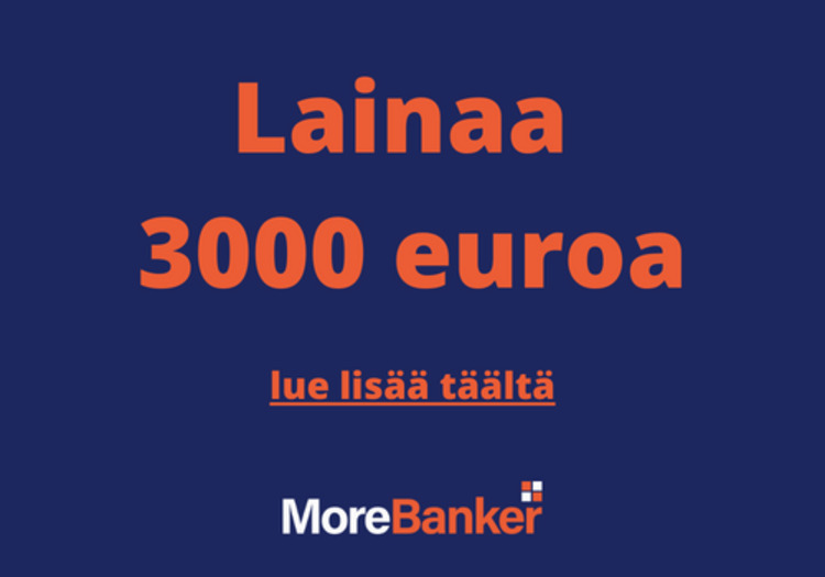 Lainaa 3000 euroa